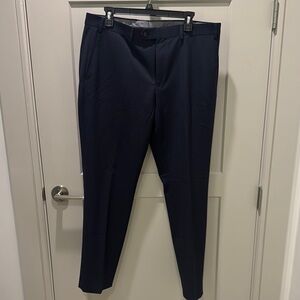 Chaps Blue Dress Pants Classic Straight-Leg